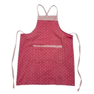 Storehouse Kitchen Apron Cotton Red Heart Apron